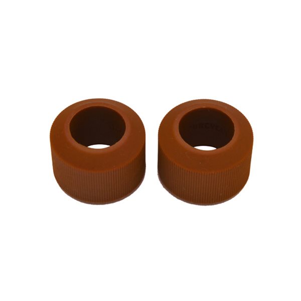 Pair of brown silicone rings