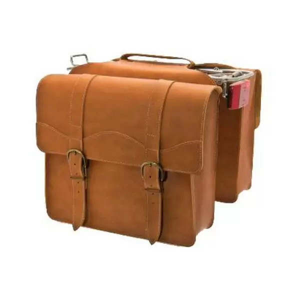 Bag rear in honey leather - image
