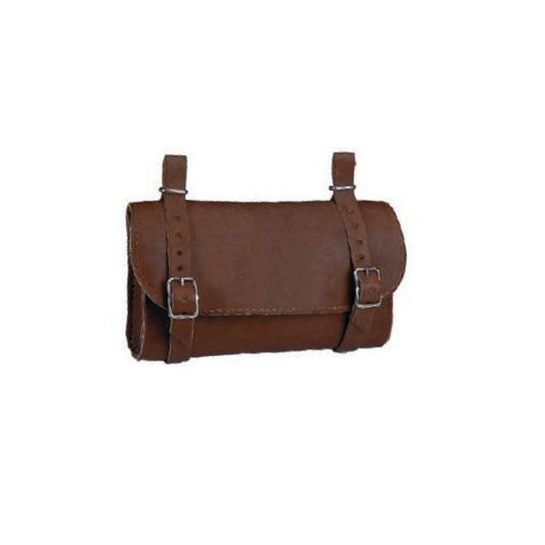 Bag underseat in brown eco leather