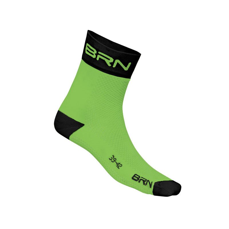 Ankle socks neon green / black Size S/M (39-42)