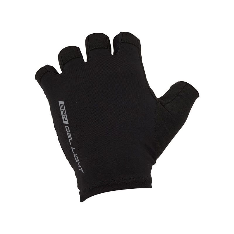 Kurzfinger-Handschuhe Gel Light Black Größe XL