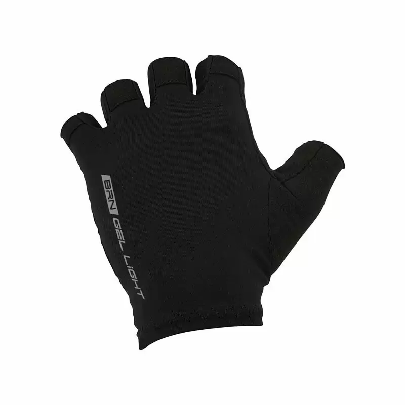 Kurzfinger-Handschuhe Gel Light Black Größe M - image