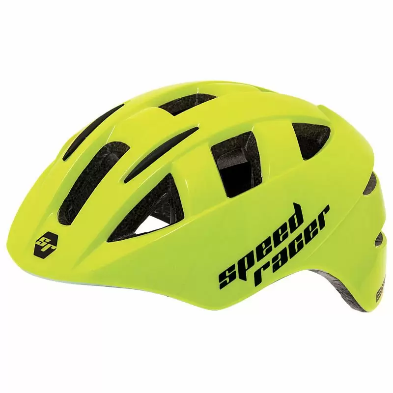 helmet boy speed racer neon yellow size S 50-52cm - image