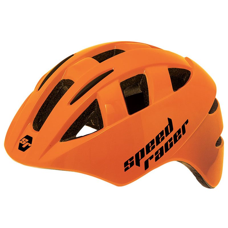 capacete menino speed racer laranja tamanho XXS 44-48cm