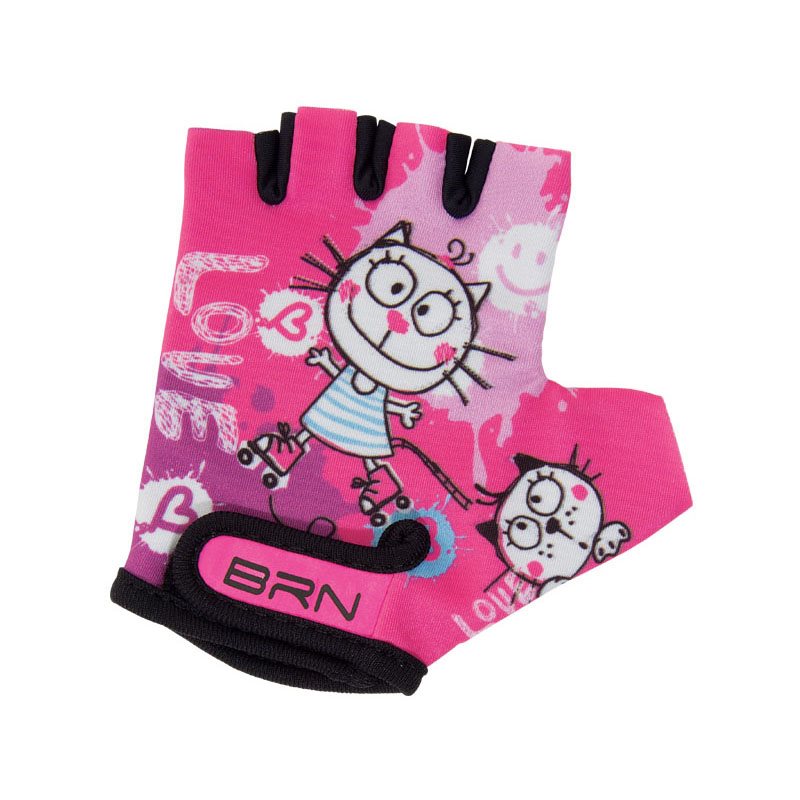 Baby Gloves Love Fuxia Size XS
