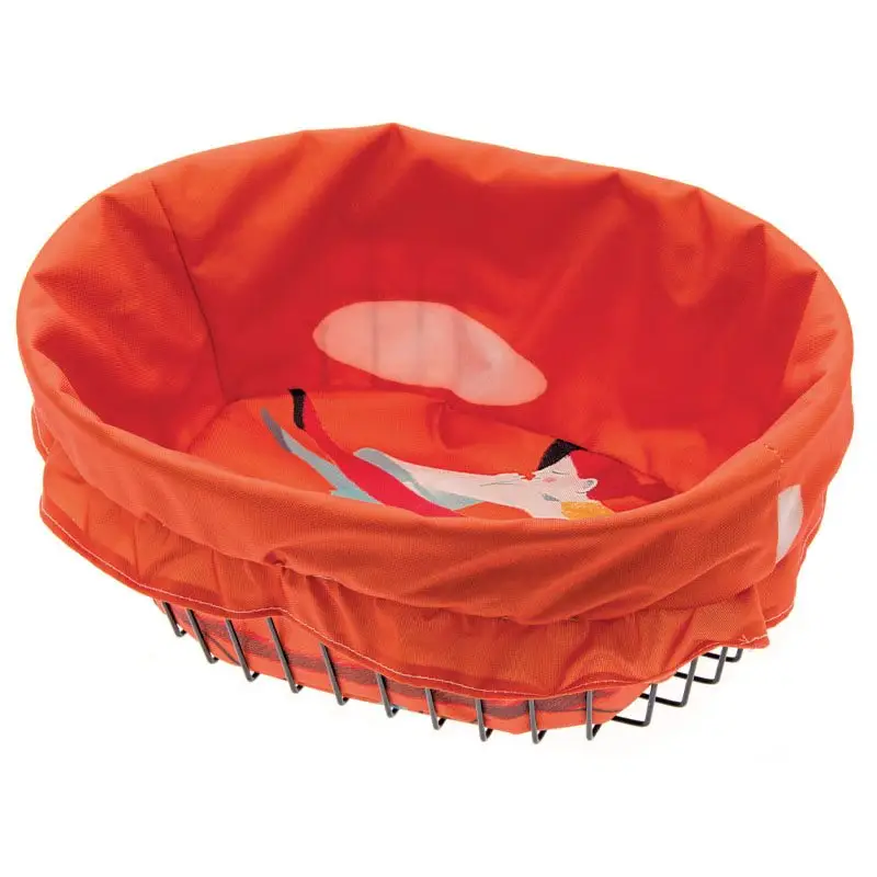 Fodera Per Cesto Dolcevita Rosso Con Fantasia - image