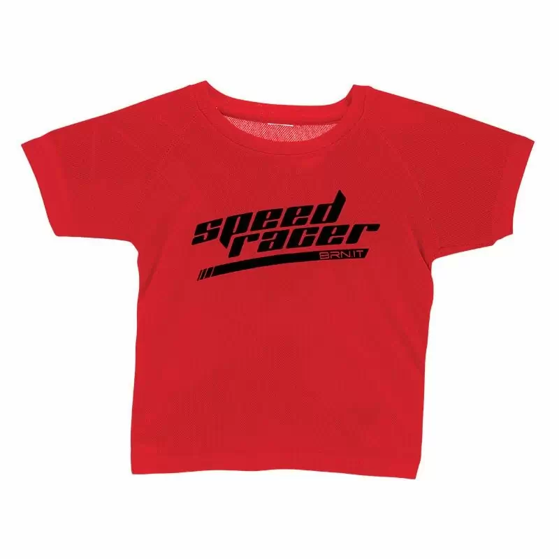T-shirt de bebé speed racer vermelha tamanho único - image