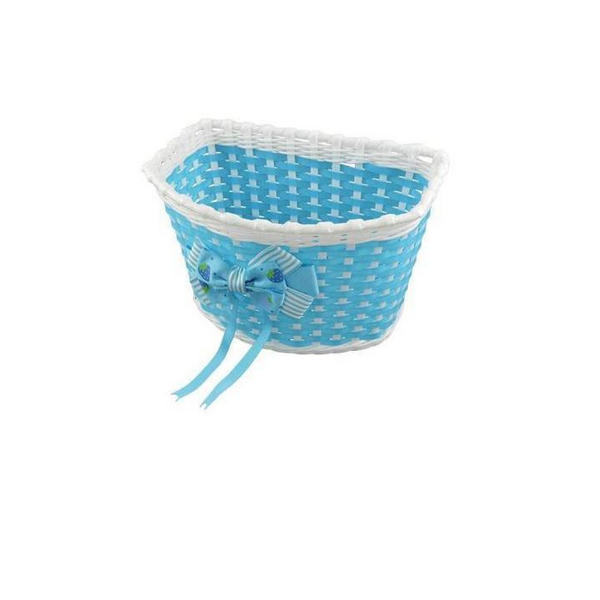 Plastic basket for little girl blue color
