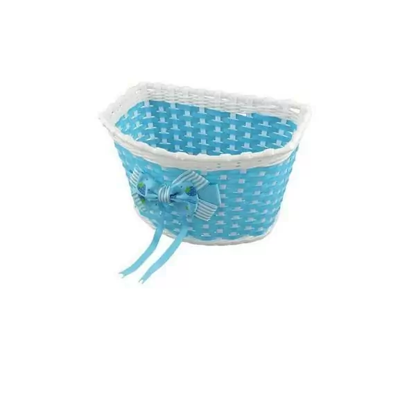 Plastic basket for little girl blue color - image