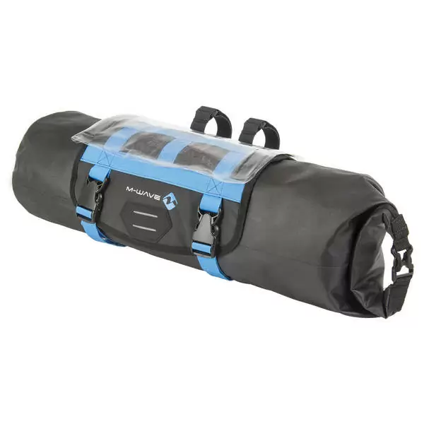 Fronttasche zum Lenker 10 Liter schwarz-blau - image