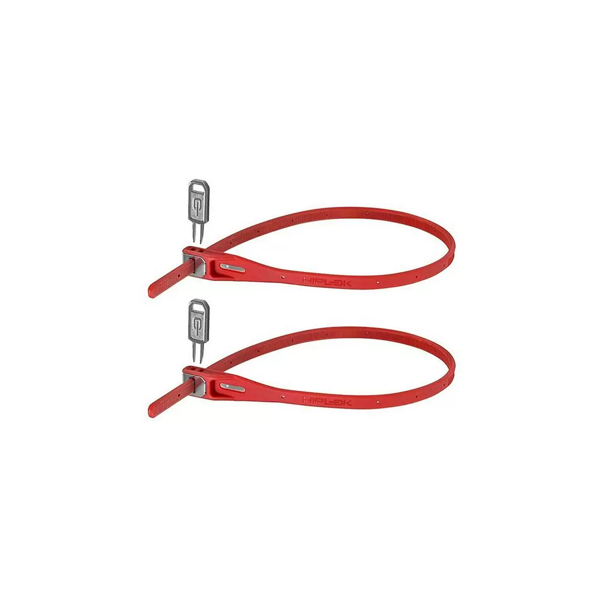Par cable candado Z Lok con llave rojo - image