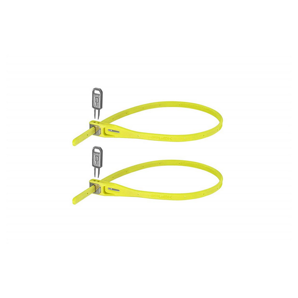 Par cable candado Z Lok con llave amarillo