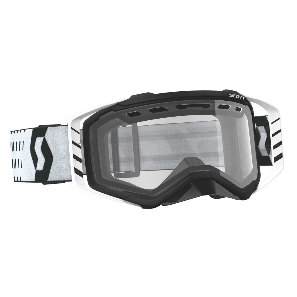 Prospect Goggle Enduro com lentes transparentes pretas/brancas