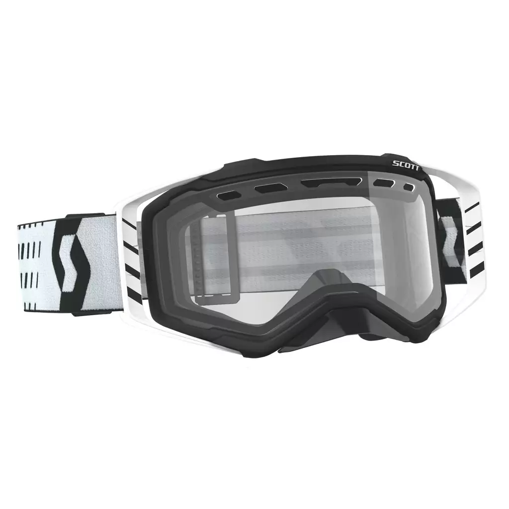 Prospect Goggle Enduro com lentes transparentes pretas/brancas - image