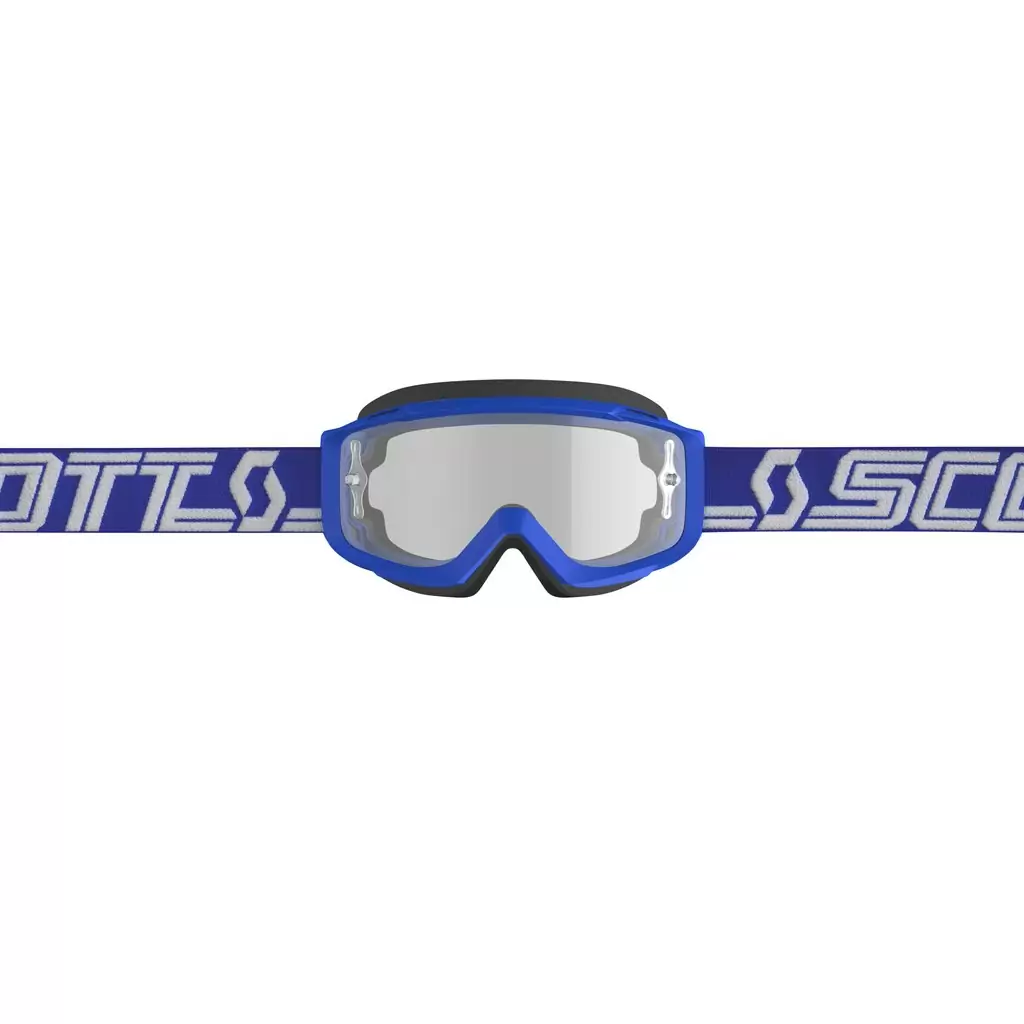 Goggle Split OTG azul/branco com lente transparente #1