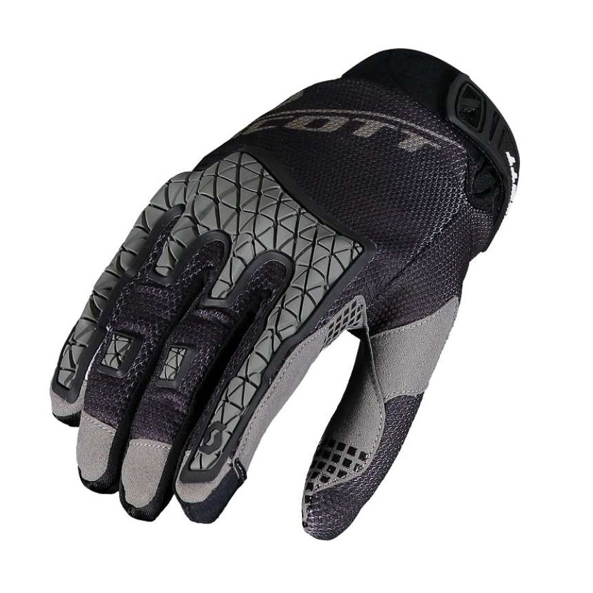 Enduro-Handschuhe schwarz / grau Größe L