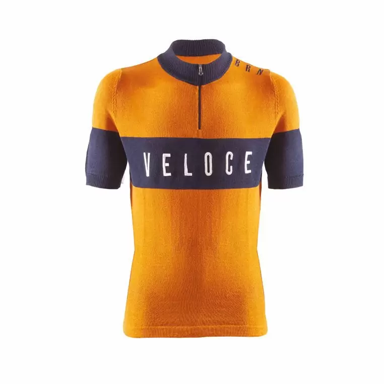 Camiseta ciclista heroica vintage Veloce Talla L amarilla - image