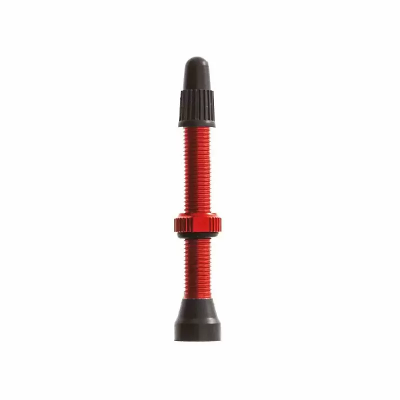 Tubeless valve in aluminum red 44mm - image