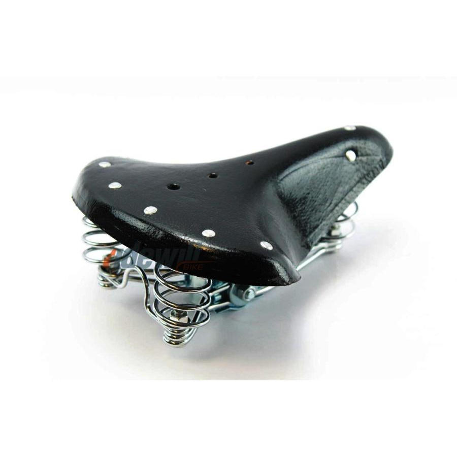 Old-Style Saddle with Springs Black