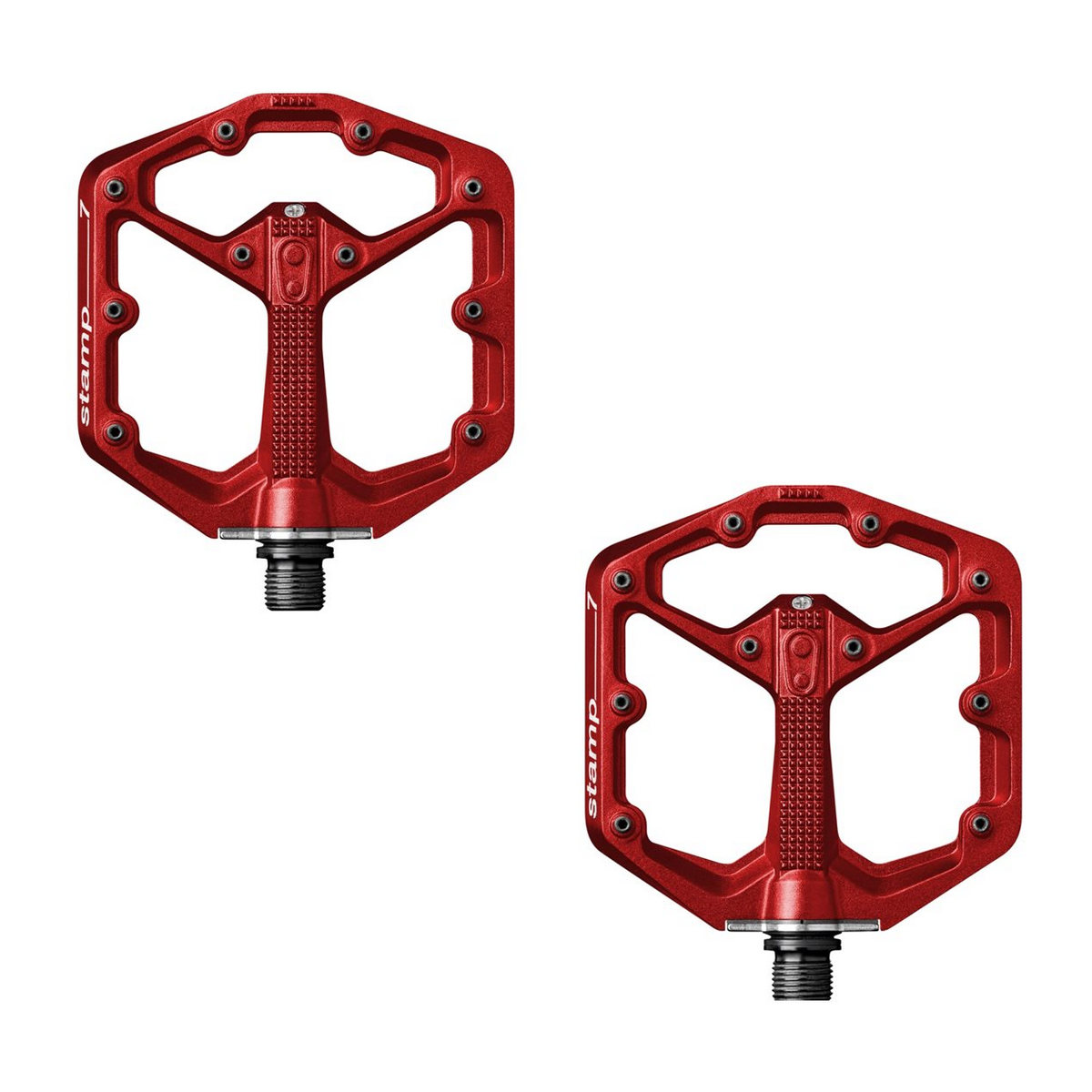 Pair of pedals Stamp 7 Large red