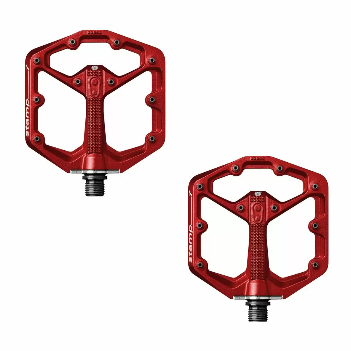 Pair of pedals Stamp 7 Large red - image