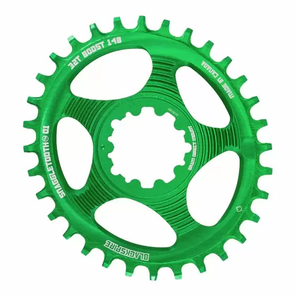 Corona Snaggletooth ovale 34t direct mount sram GXP boost verde - image