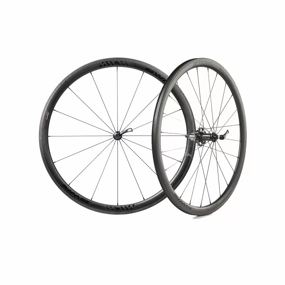 Pair carbon wheels SWR RC 36 Campagnolo tubeless black / black 2019 - image