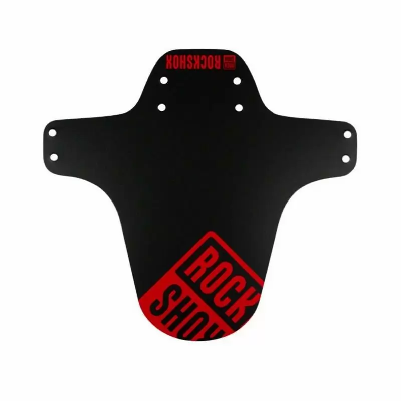 Universal fender with logo black / red - image