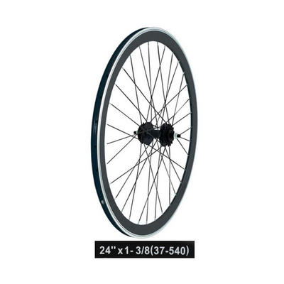 Rms 40707nnnk juego de ruedas bicicleta 24 x 1 3 8 pinon fijo negro J