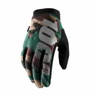 winter gloves brisker camo / black size s military green