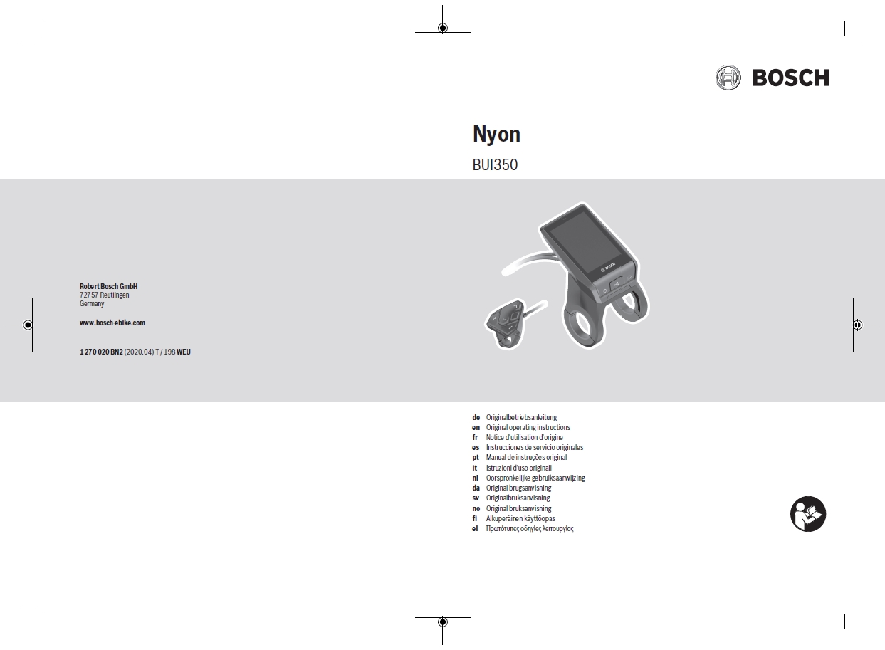 Bosch Nyon Display Owner's Manual