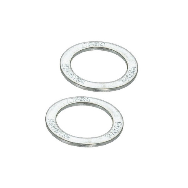 Kit two steel washers for carbon cranks