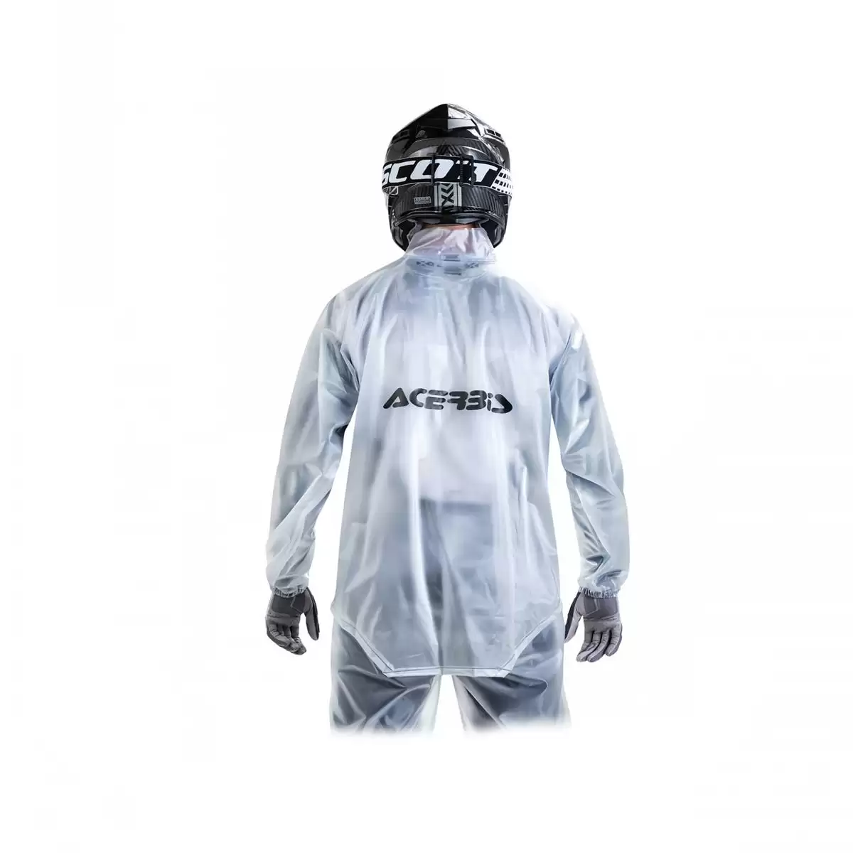 Jacket Rain Transparent 3.0 Windproof Waterproof Transparent Size XXL #1