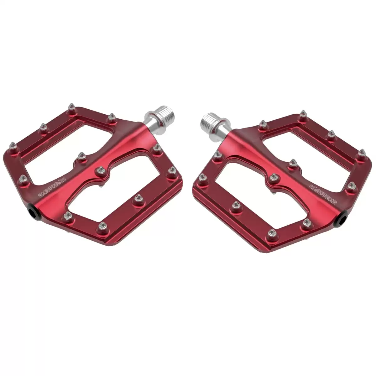Flat D262 alloy pedals red - image