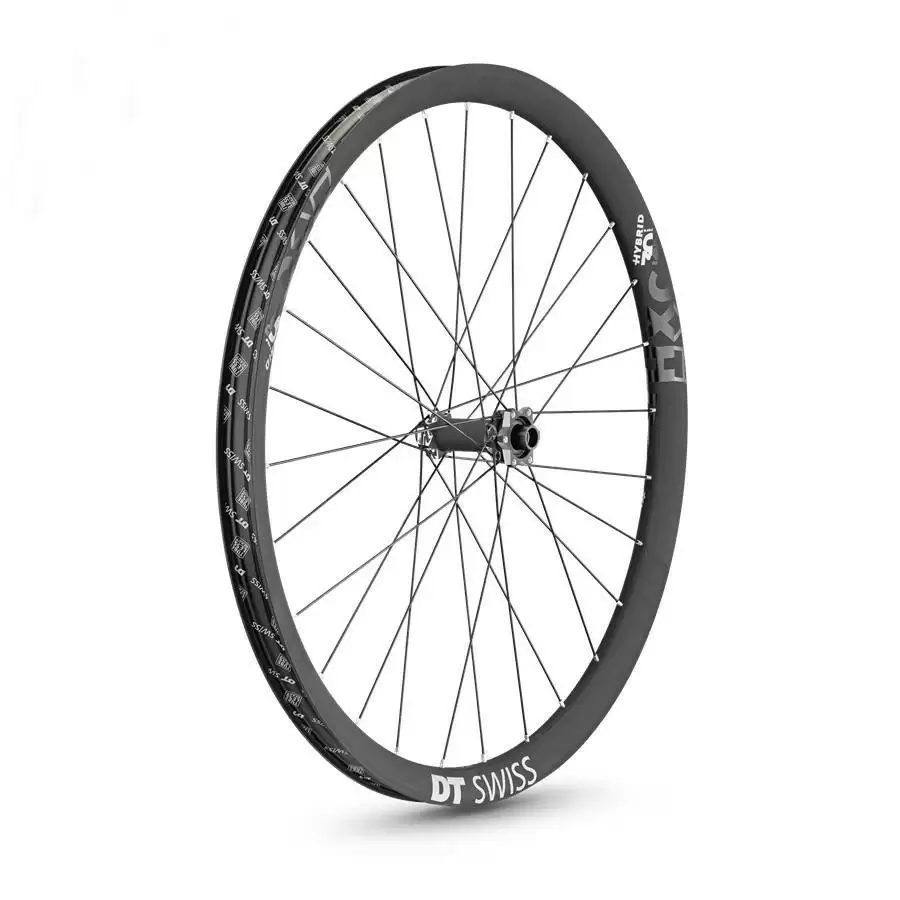 Front wheel ebike carbon HXC1200 Hybrid 27.5'' bead 30mm boost 15x110mm - image