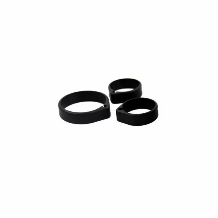 Kit of 3 rubber handlebar clamps for ebike control cables - image