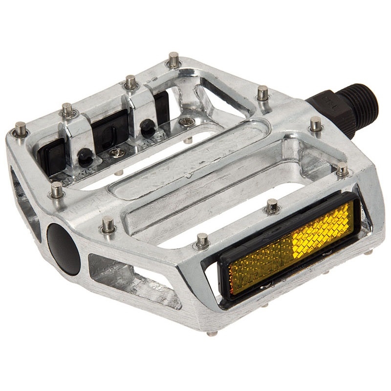 Pair alluminium pedals Pro with linchpin 9/16'' silver color