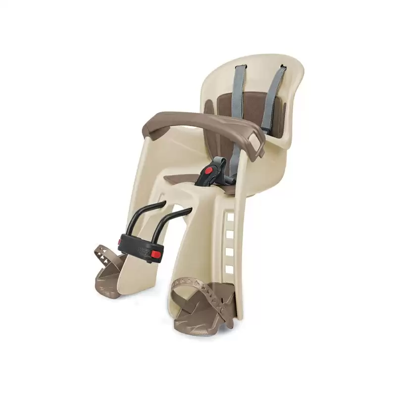 Assento de bebê dianteiro com estrutura em creme bilby e suporte para haste - image