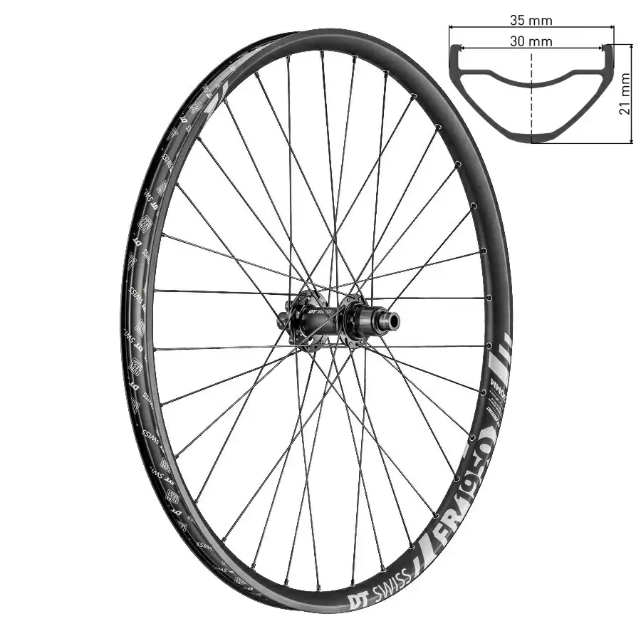 Ruota posteriore FR1950 classic 29'' canale interno 30mm Shimano HG 11v / Sram XD PP12x150mm #1
