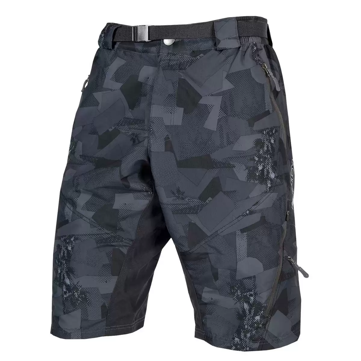Pantaloncini con fondello Hummvee Short II grigio camo taglia XL - image