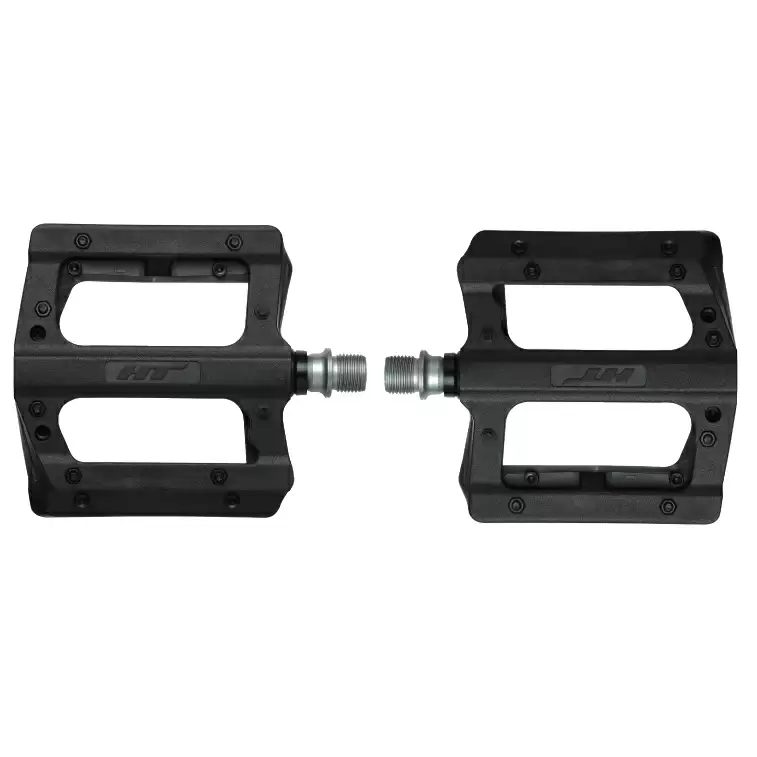 PA12A flat pedals black - image