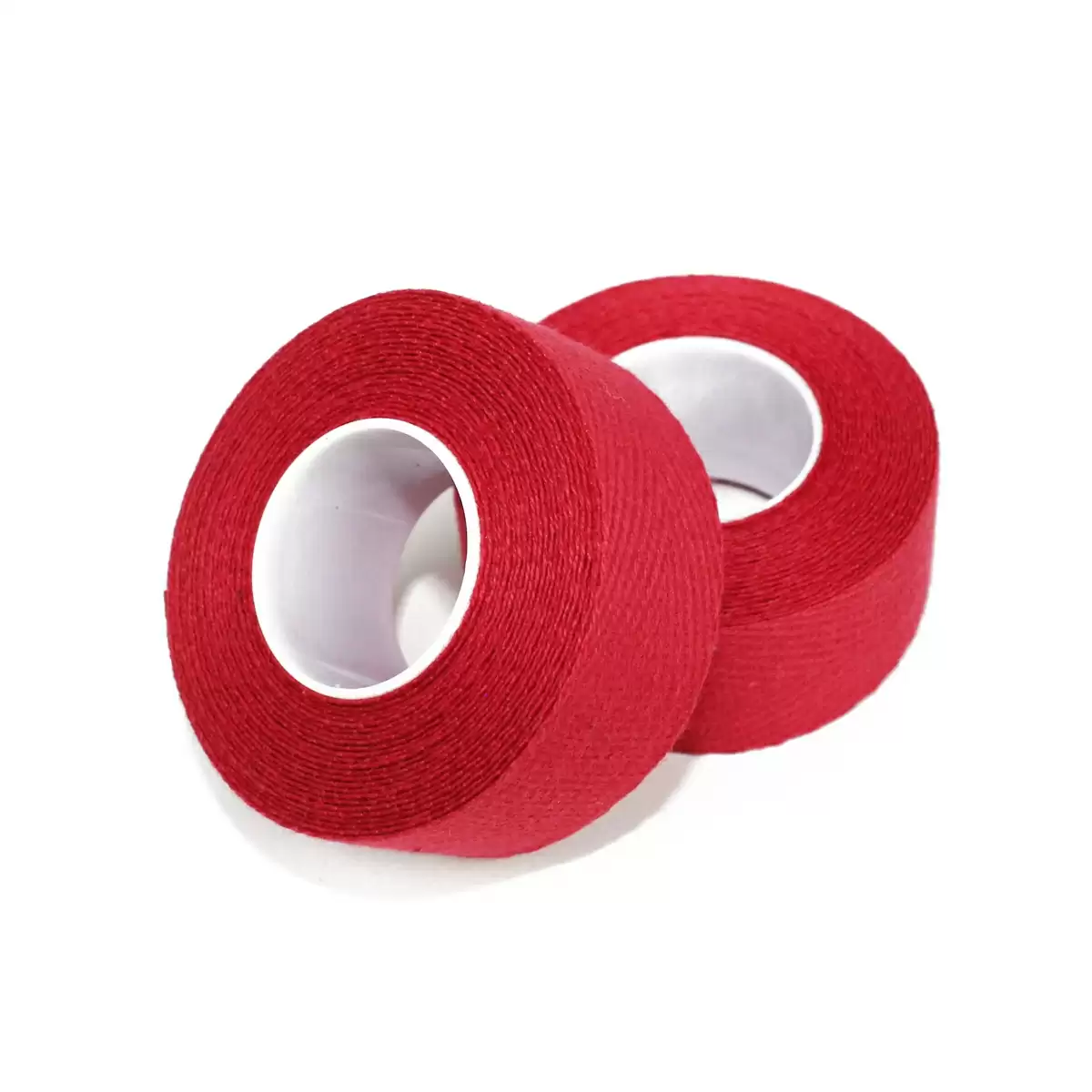 Paire de guidolines retro vintage en coton rouge - image