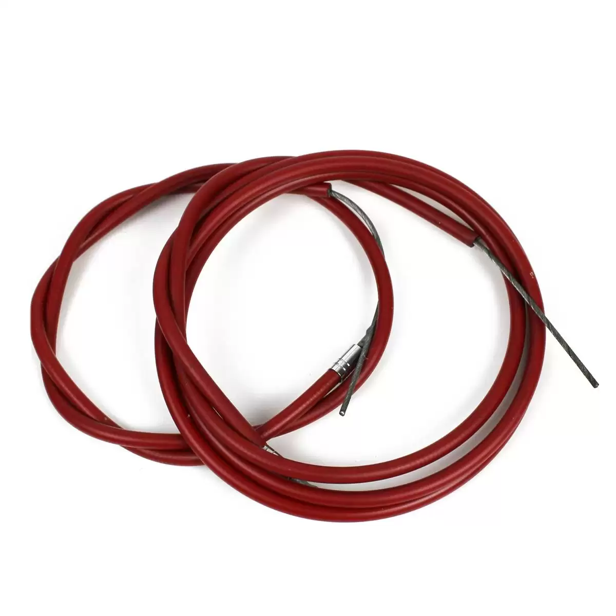 Kit carcasa y cable de freno delantero y trasero rojo heroico vintage - image