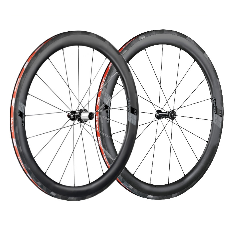 Pair carbon wheels SC55 Tubeless ready Shimano 10-11s