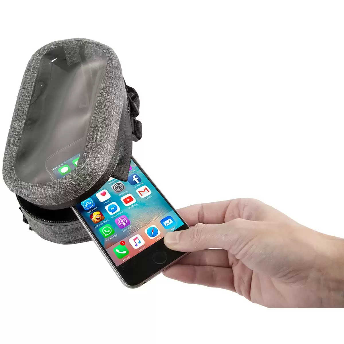 Smartphone bag Suburban Top frame mount grey #1