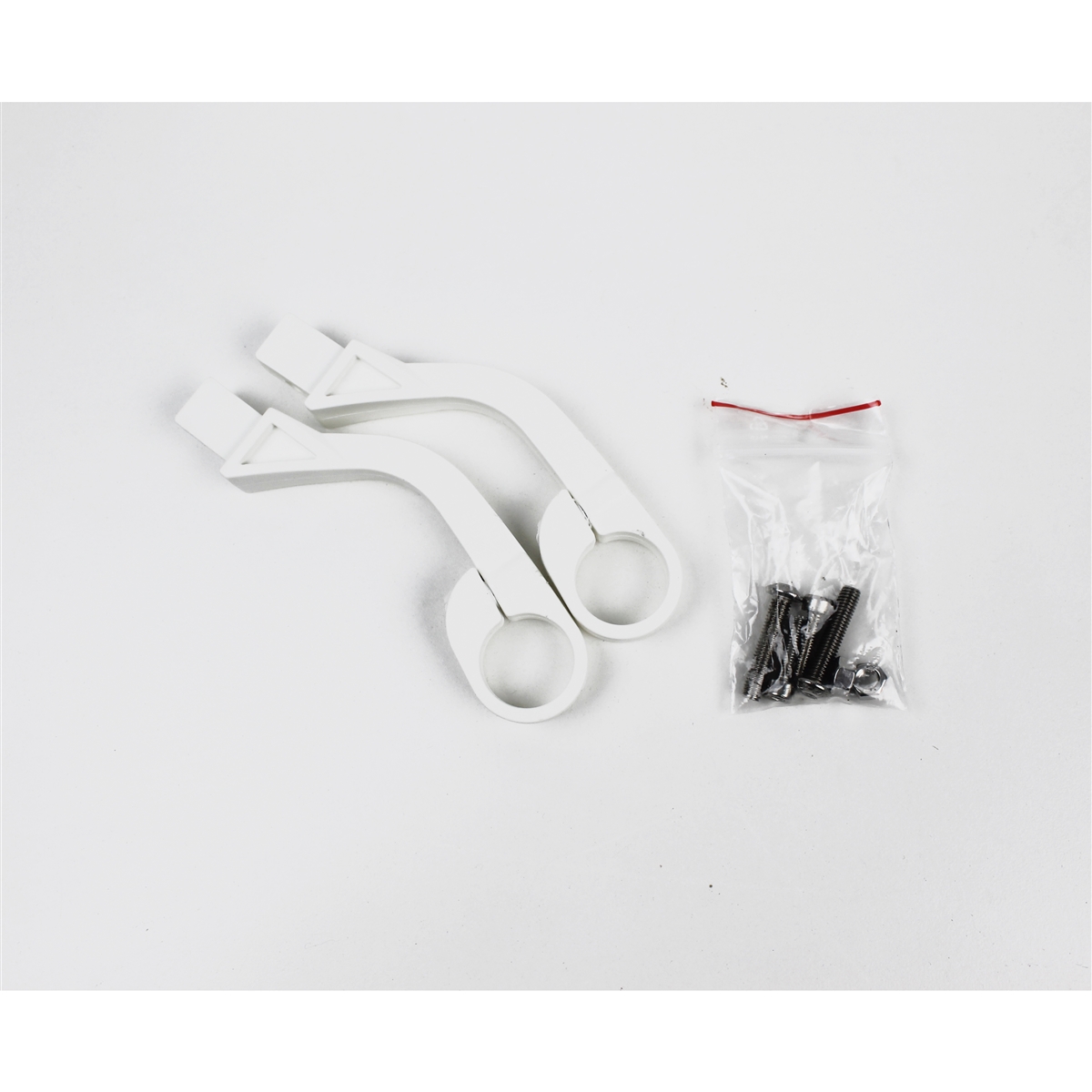 Pair of white spare supports for recchie