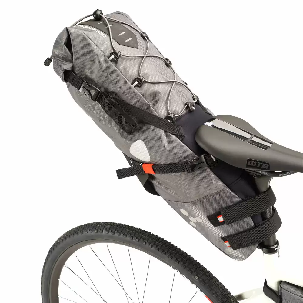 Borsa sottosella bikepacking Large Seat Bag 15 litri grigio #4