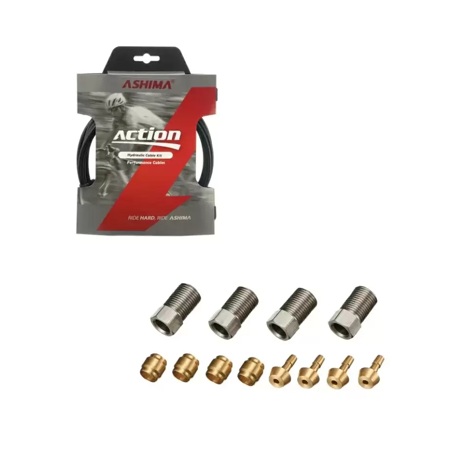 Hydraulic cable kit for Hayes disc brakes 5.4 / 2.5mm with connectors - image