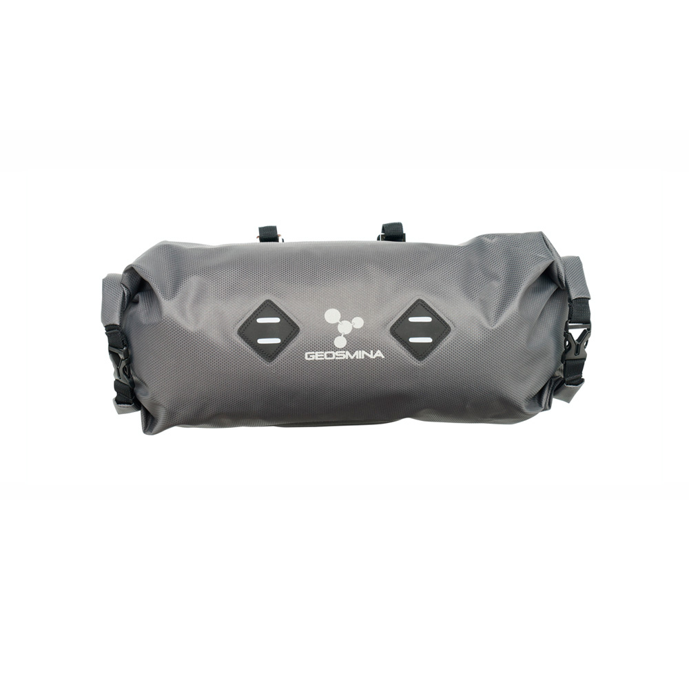 Borsa anteriore bikepacking al manubrio Handlebar bag 10 litri grigio