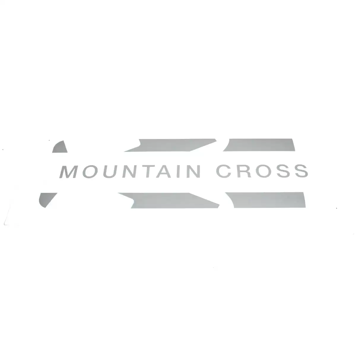 Aufkleber Batterieschutz Mountain Cross Silber - image